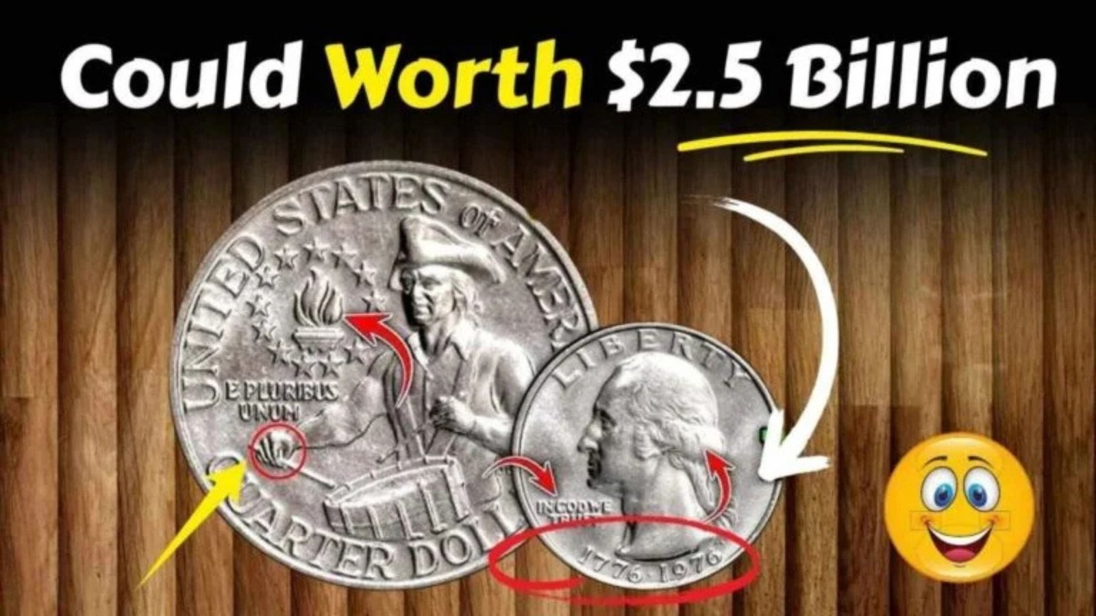 Rare Bicentennial Quarter Worth $2.5 Billion